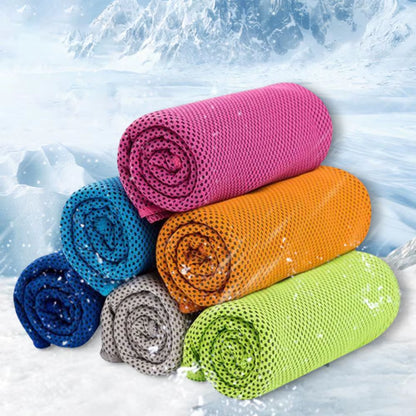 Ice Cold Wipe Sweat Towel Outdoor Cooling Towel Fitness Sports Gym Running Quick Dry Cooling Towel Cold Sports Towels Gym Towels