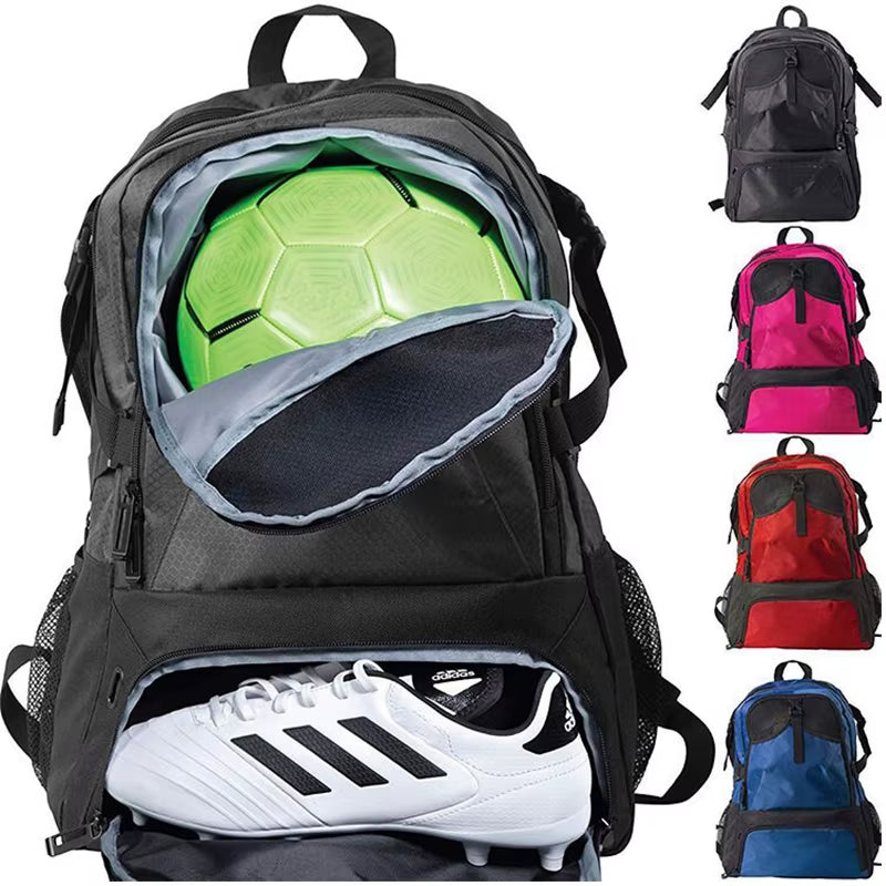 Youth Soccer Bag - Soccer Backpack & Bags for Basketball, Volleyball & Football Includes Separate Cleat and Shoes Compartment